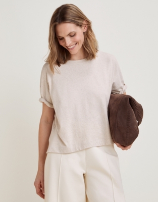 Undyed Cotton Boxy Tee