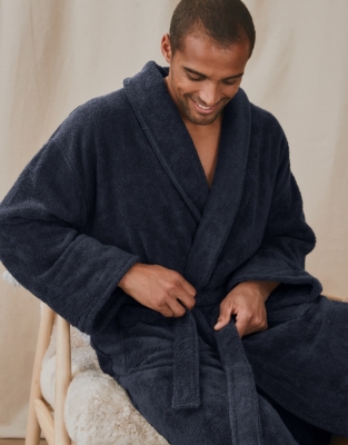 Unisex Classic Cotton Robe Robes & Dressing Gowns The White Company UK