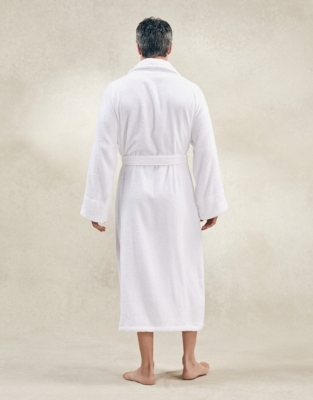 white company mens dressing gown