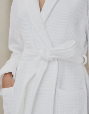 Unisex Cotton Waffle Double Faced Robe Robes & Dressing