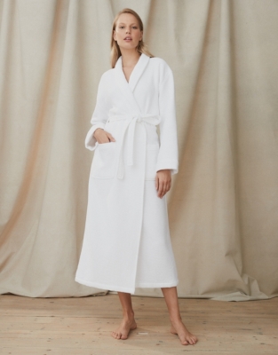 Unisex Cotton Waffle Double Faced Robe | Robes & Dressing Gowns | The