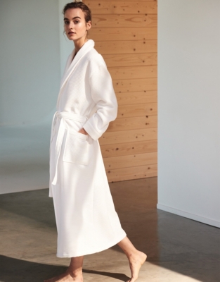 Unisex Cotton Waffle Double Faced Robe Robes & Dressing Gowns The