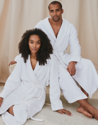 Unisex Double Faced Waffle Robe | Robes & Dressing Gowns | The White Company