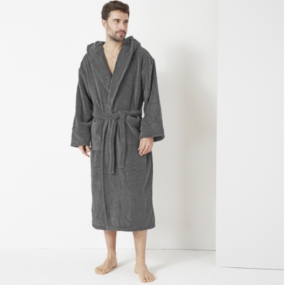 white company mens dressing gown