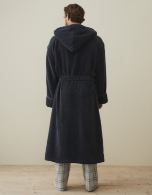 white company mens dressing gown