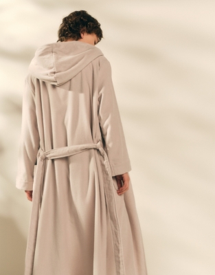 Unisex Hooded Organic Cotton Velour Robe