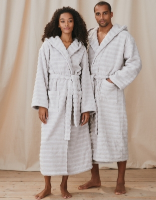 White company sale mens dressing gown