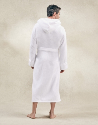 white company hooded towel