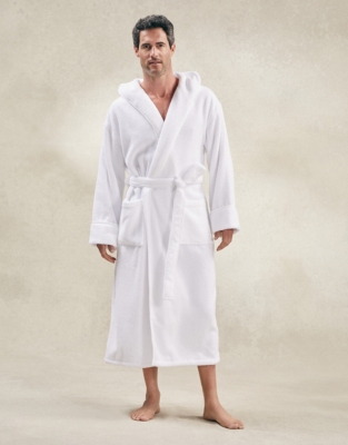 white company baby bathrobe