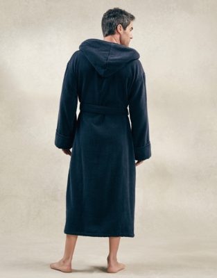 unisex hooded ribbed hydrocotton robe
