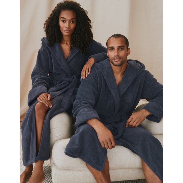 RAEES - Unisex Hydrocotton Hooded Robe | Robes & Dressing Gowns | The  White Company