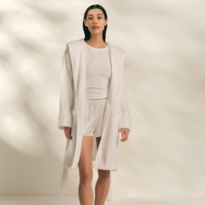 Unisex Hydrocotton Short Hooded Robe