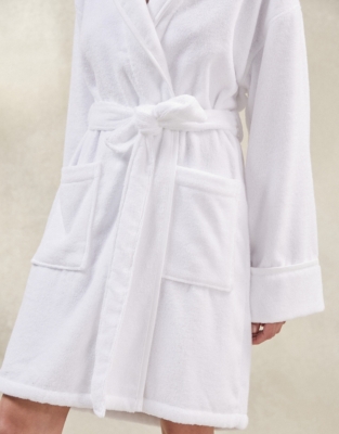 unisex hooded ribbed hydrocotton robe