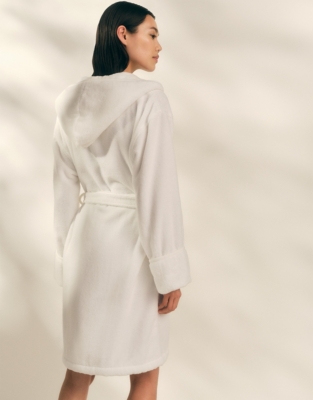 Unisex Hydrocotton Short Hooded Robe