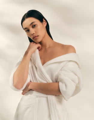 Unisex Hydrocotton Short Hooded Robe