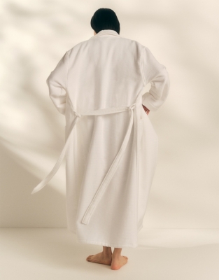 Unisex Organic Cotton Double Faced Waffle Robe