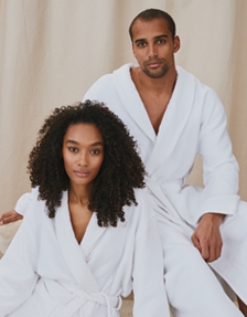 Unisex Organic Cotton Double Faced Waffle Robe