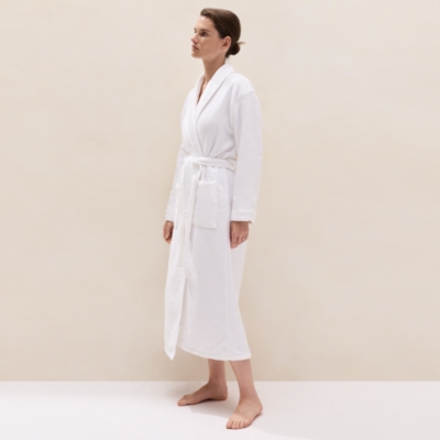 Unisex Organic Cotton Double Faced Waffle Robe