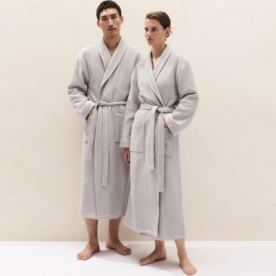 Unisex Organic Cotton Double Faced Waffle Robe