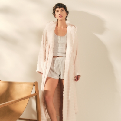 Unisex Organic Cotton Hooded Ribbed Hydrocotton Robe