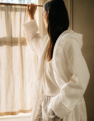 Unisex Organic Cotton Hydrocotton Hooded Robe