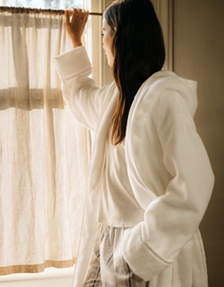 Unisex Organic Cotton Hydrocotton Hooded Robe