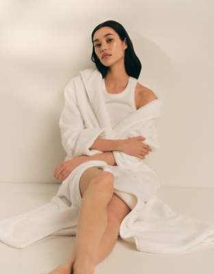 Unisex Organic Cotton Hydrocotton Hooded Robe