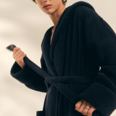 Unisex Organic Cotton Hydrocotton Hooded Robe