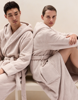 Unisex Organic Cotton Hydrocotton Hooded Robe