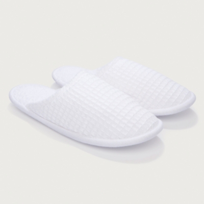 Unisex Organic Cotton Waffle Slippers