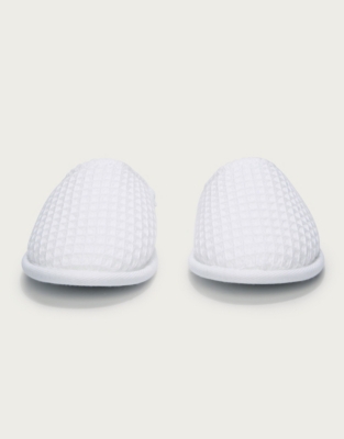 Unisex Organic Cotton Waffle Slippers