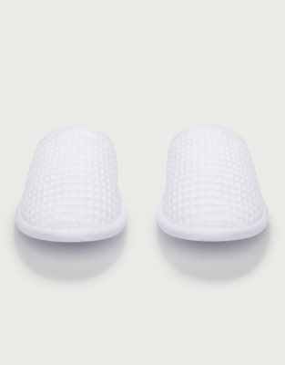 Unisex Organic Cotton Waffle Slippers