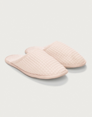 Unisex Organic Cotton Waffle Slippers