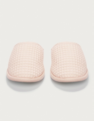 Unisex Organic Cotton Waffle Slippers