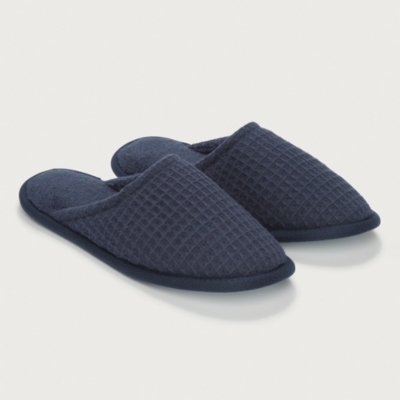 Unisex Organic Cotton Waffle Slippers