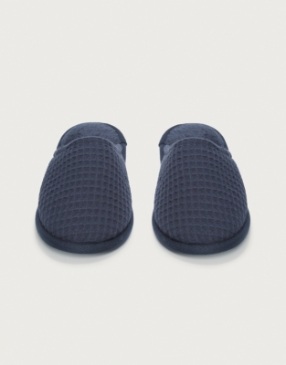 Unisex Organic Cotton Waffle Slippers