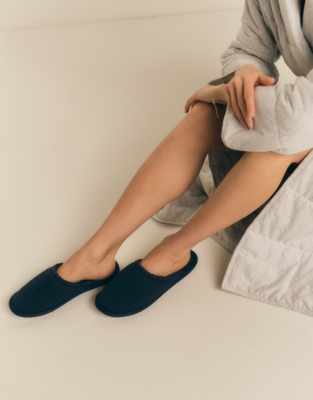 Unisex Organic Cotton Waffle Slippers