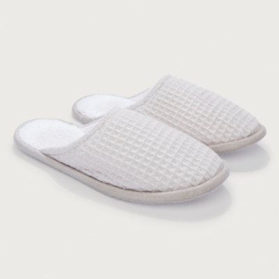 Unisex Organic Cotton Waffle Slippers