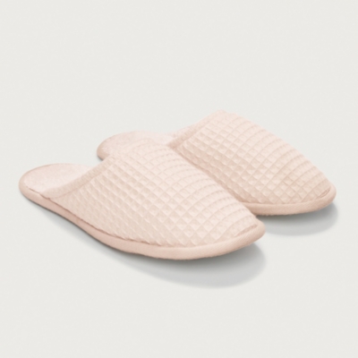 Unisex Organic Cotton Waffle Slippers