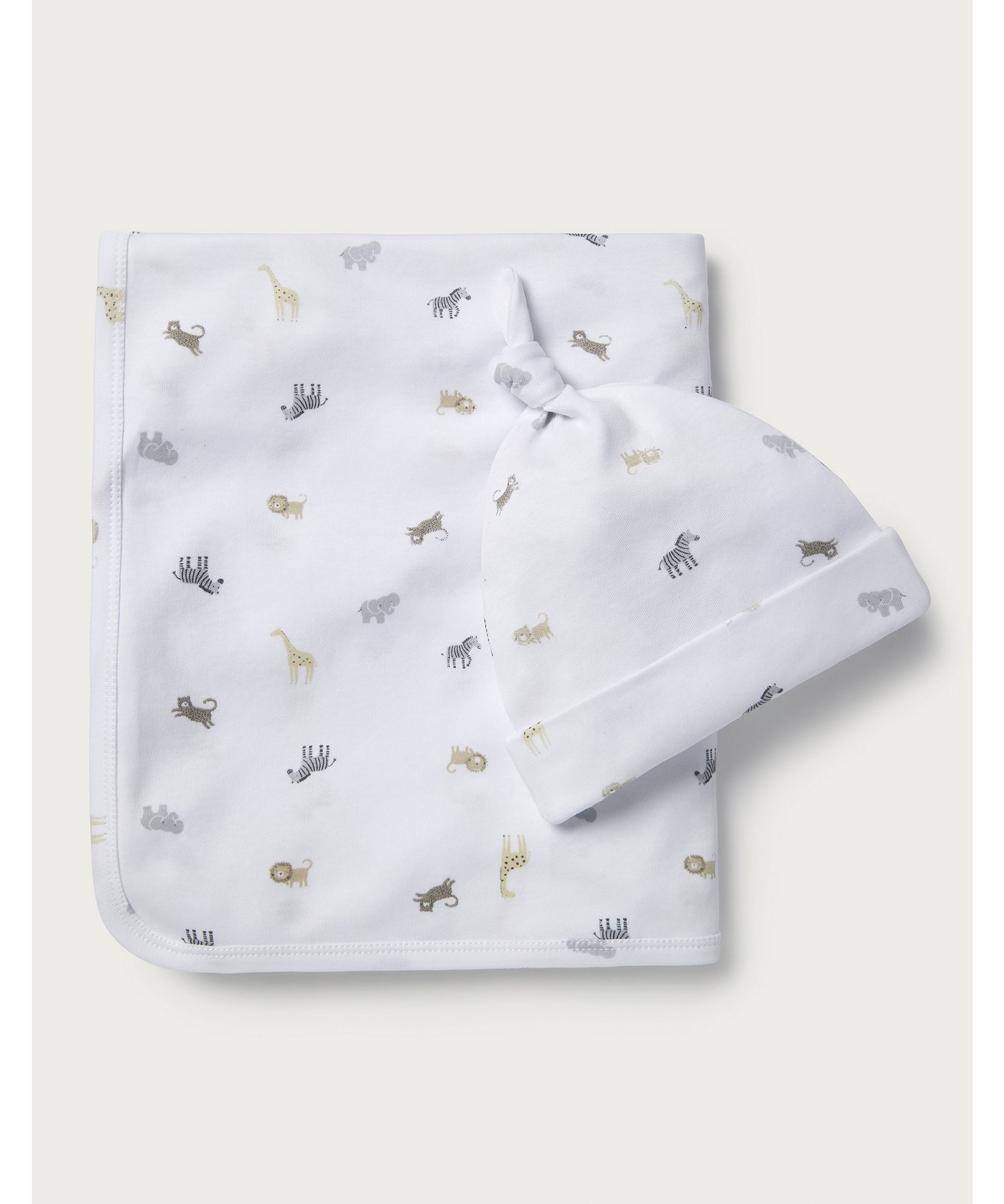 Unisex Safari-Print Blanket & Hat Set | View All Baby | The White ...