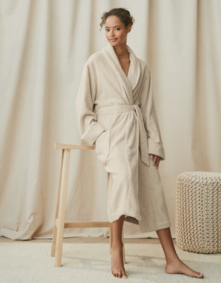 Unisex Shawl Hydrocotton Robe | Nightwear & Robes Sale | The White ...