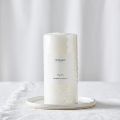 Unscented Pillar Candle – Medium