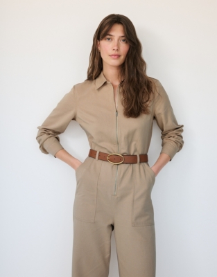 Utility Zip Front Jumpsuit