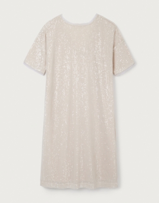 V-Back Sequin Dress