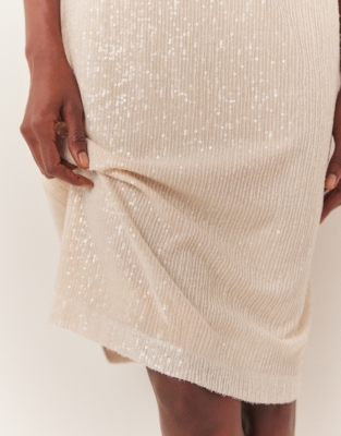 V-Back Sequin Dress