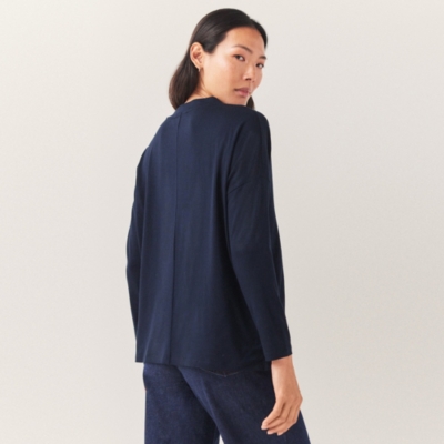 V-Neck Batwing Jersey Top