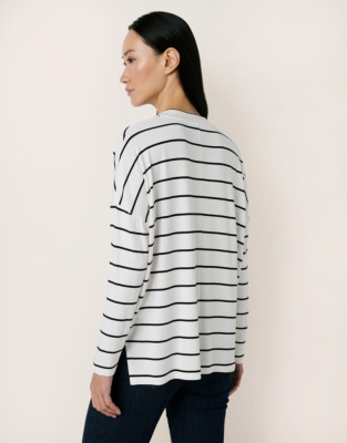 V-Neck Batwing Jersey Top