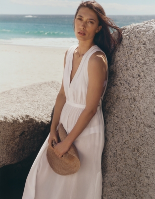 V-Neck Beach Dress