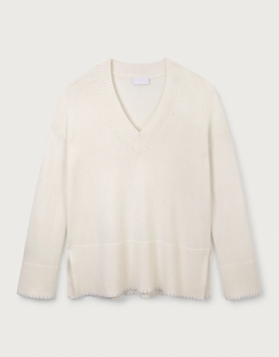 Off white v neck on sale sweater