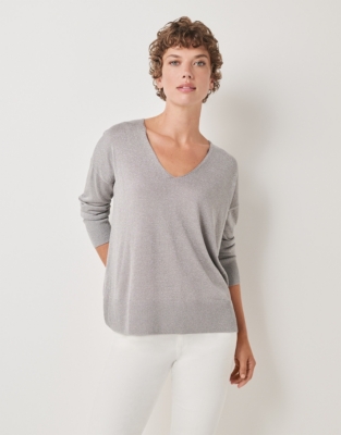 V-Neck Sparkle Sweater